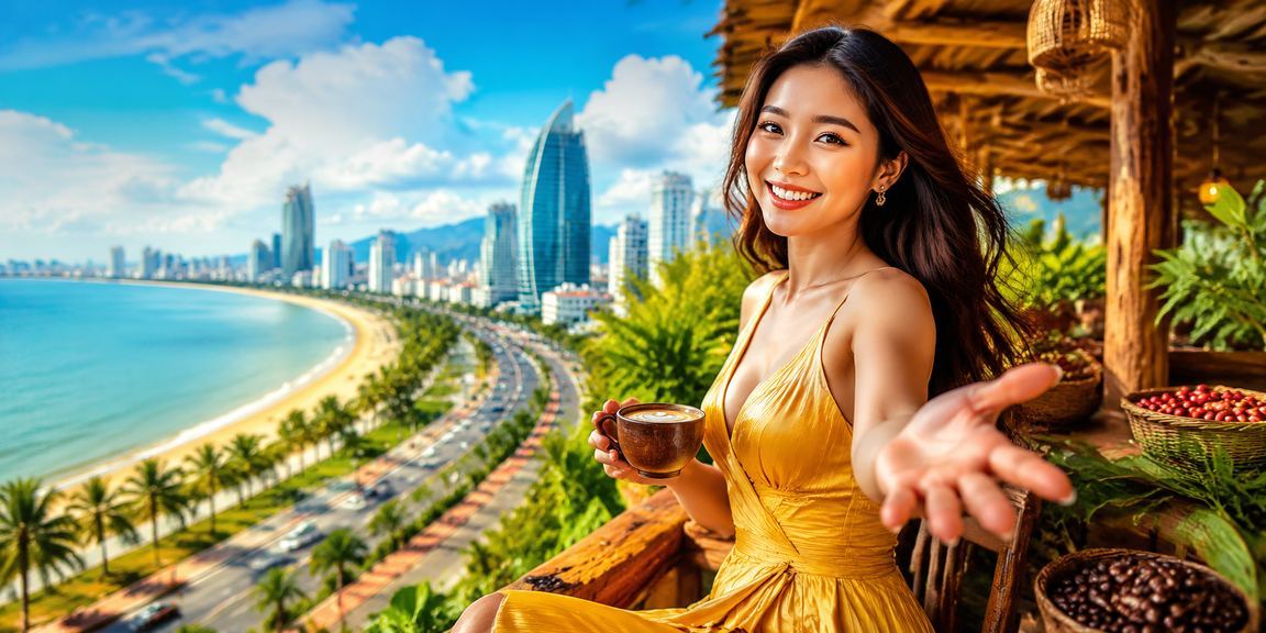 Người dùng tại Đà Nẵng trải nghiệm casino trực tuyến tại quán cà phê ven biển