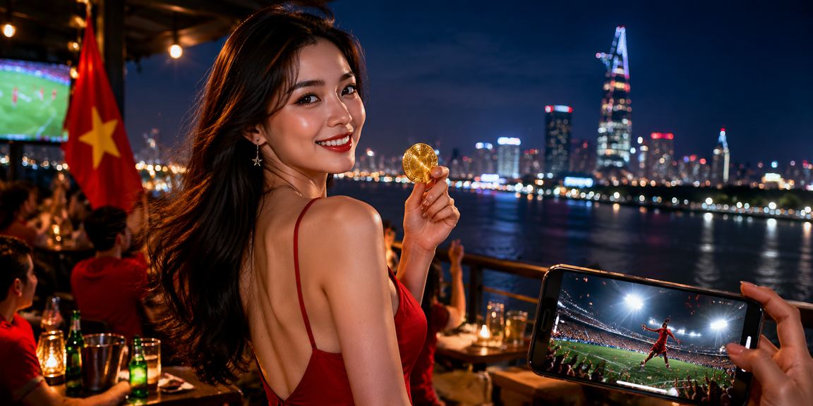 Người dùng Sài Gòn kiểm tra tiền thưởng và nạp tiền tại bãi biển